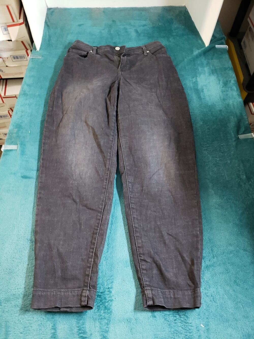 Banana Republic Jeans Size 2 Women Black Pants Stretch Ladies Mid Rise Barrel